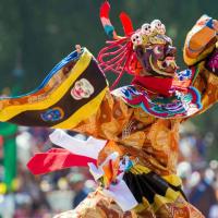 bhutanese-mask-dance-costume 